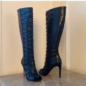 Vince Camuto Shoes Vince Camuto Kendra Knee High Peep Toe Boot